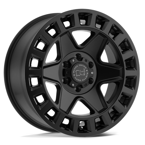 Llanta Black Rhino York Matte Black 17X8.0 6X130/+38/ Roadspeed - Imagen 4