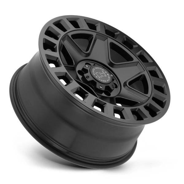 Llanta Black Rhino York Matte Black 17X8.0 6X130/+38/ Roadspeed - Imagen 3