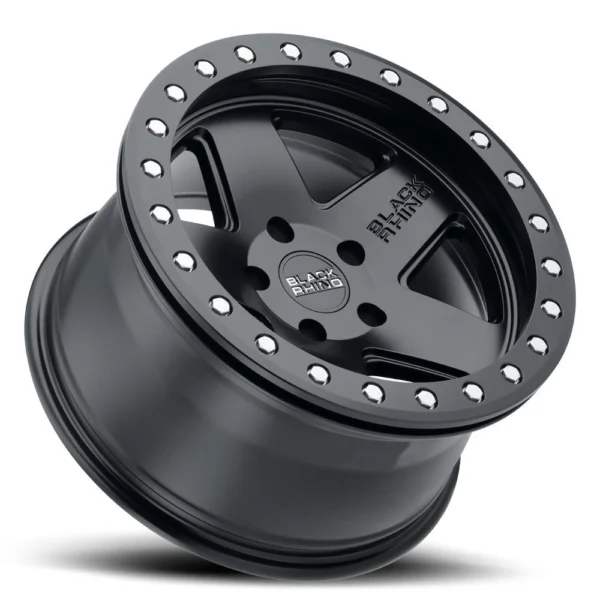 Llanta Black Rhino Crawler Beadlock Matte Black 17X8.5 5X127/-32/ Roadspeed - Imagen 2