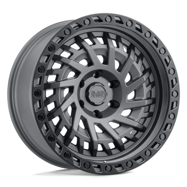 Llanta Black Rhino Shredder Matte Funmetal/Blk Lip 17X9.0 5X127/-18/ Roadspeed - Imagen 3
