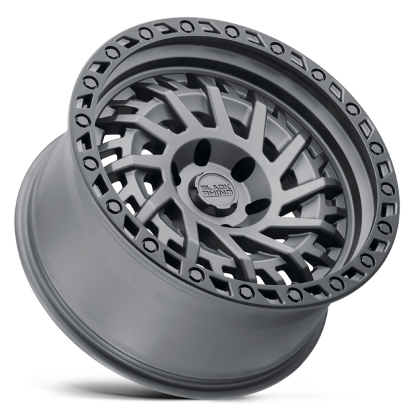 Llanta Black Rhino Shredder Matte Funmetal/Blk Lip 17X9.0 5X127/-18/ Roadspeed - Imagen 2