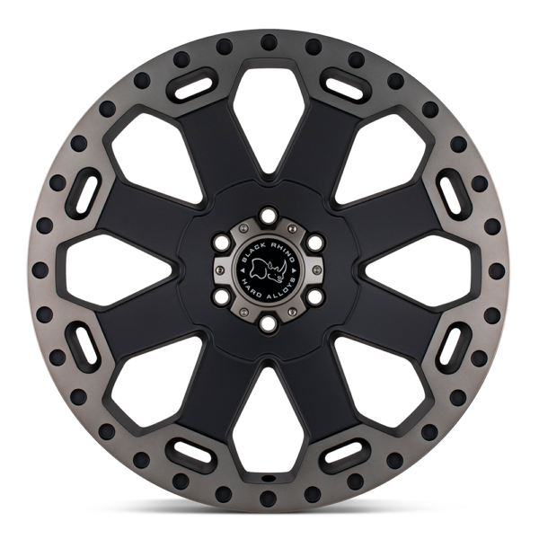 Llanta Black Rhino Warlord Matte Black W/Machine 17X9.0 6X139.7/-12/ Roadspeed - Imagen 5