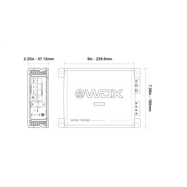 AMPLIFICADOR DB DRIVE D-WDX2KG2 - Imagen 2