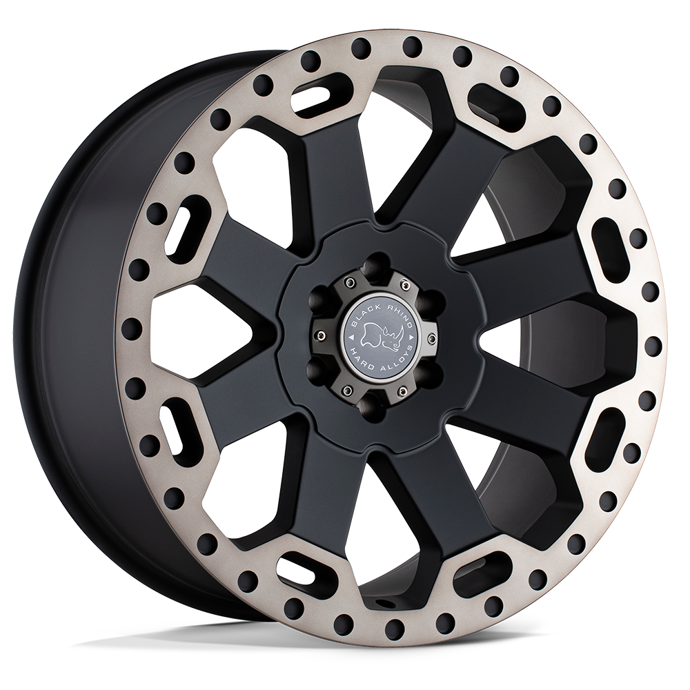 Llanta Black Rhino Warlord Matte Black W/Machine 20X9.0 6X139.7/+12 | Roadspeed - Imagen 2