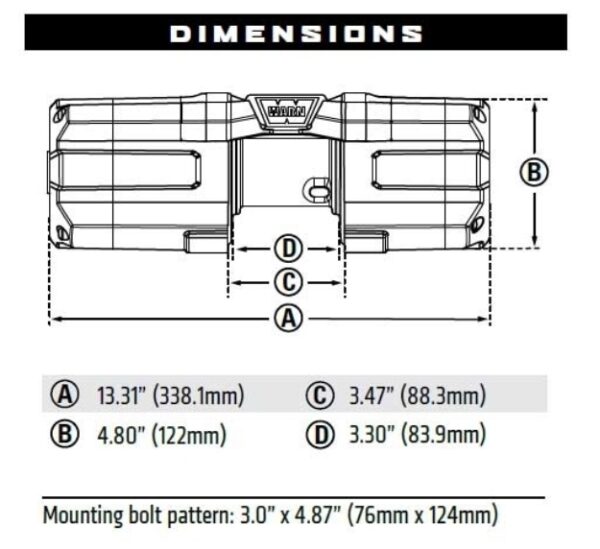 Winche Warn Axon 35 Cable Met?lico/ Roadspeed - Imagen 2