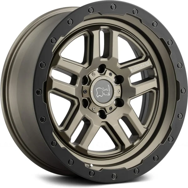 Llanta Black Rhino Barstow Matte Bronze W/Machine 17X8.0 5X120/30/ Roadspeed