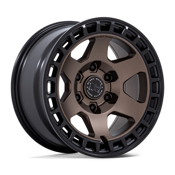 Llanta Black Rhino Bahari Matte Bronze W/Blk Bolts 17X8.5 6X139.7/12/ Roadspeed