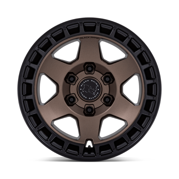 Llanta Black Rhino Bahari Matte Bronze W/Blk Bolts 17X8.5 6X139.7/12/ Roadspeed - Imagen 2